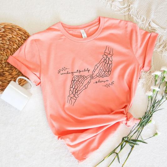 Reaching Out for Help is Brave Screen Print