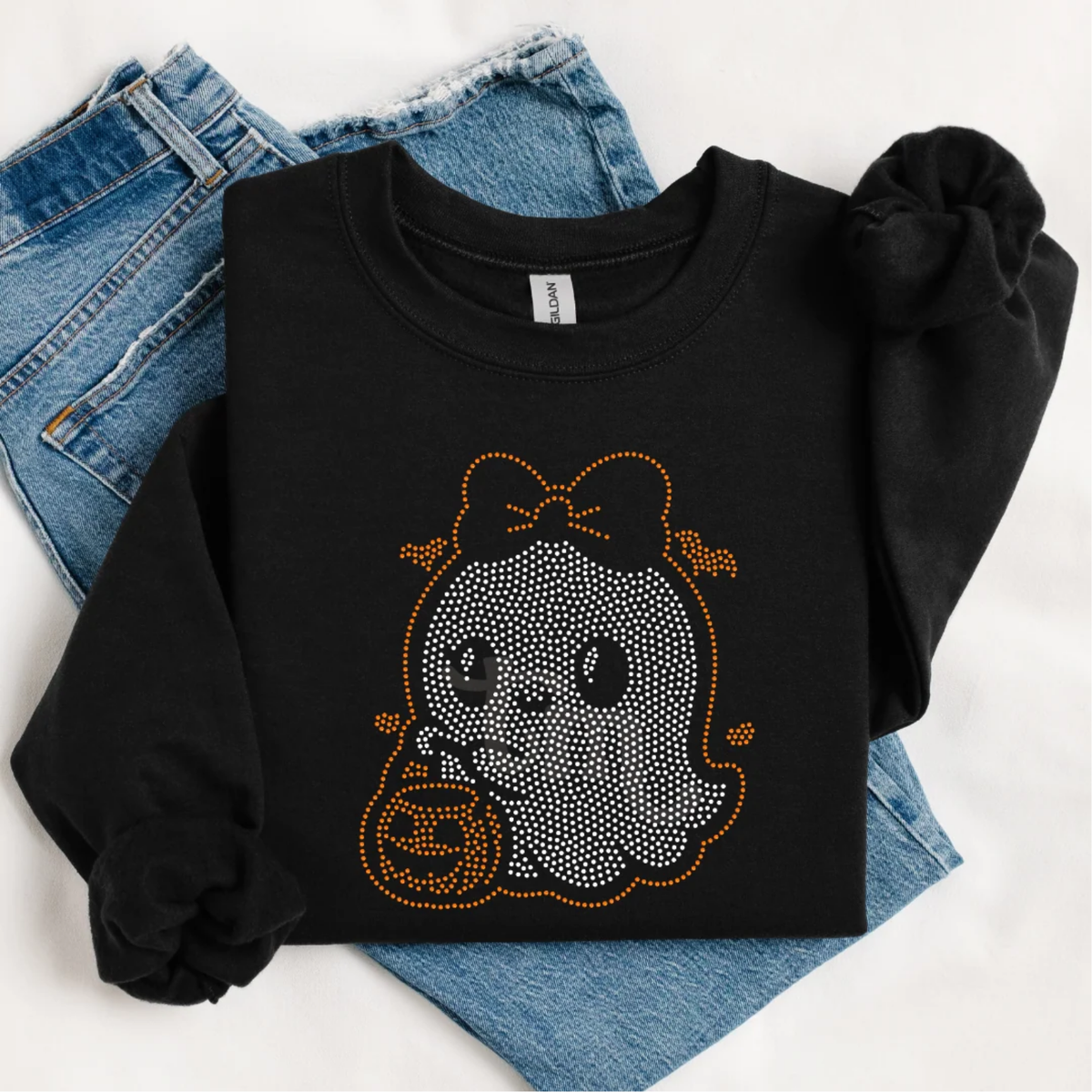Trick-or-Treat Ghost Spangles Transfer