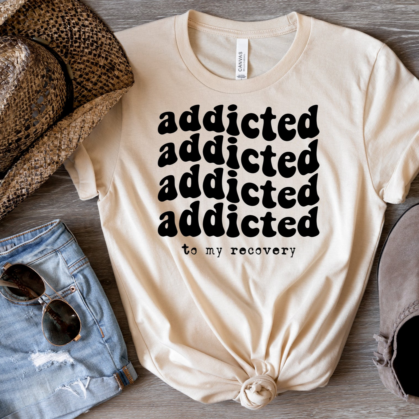Addicted to my Recovery Graphic Tee