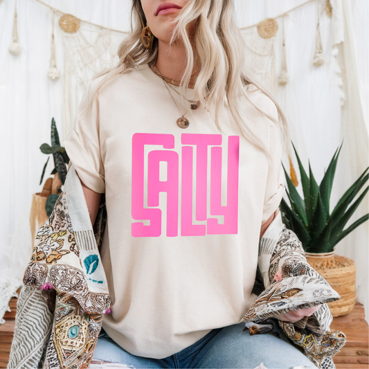 Salty PINK INK Screen Print