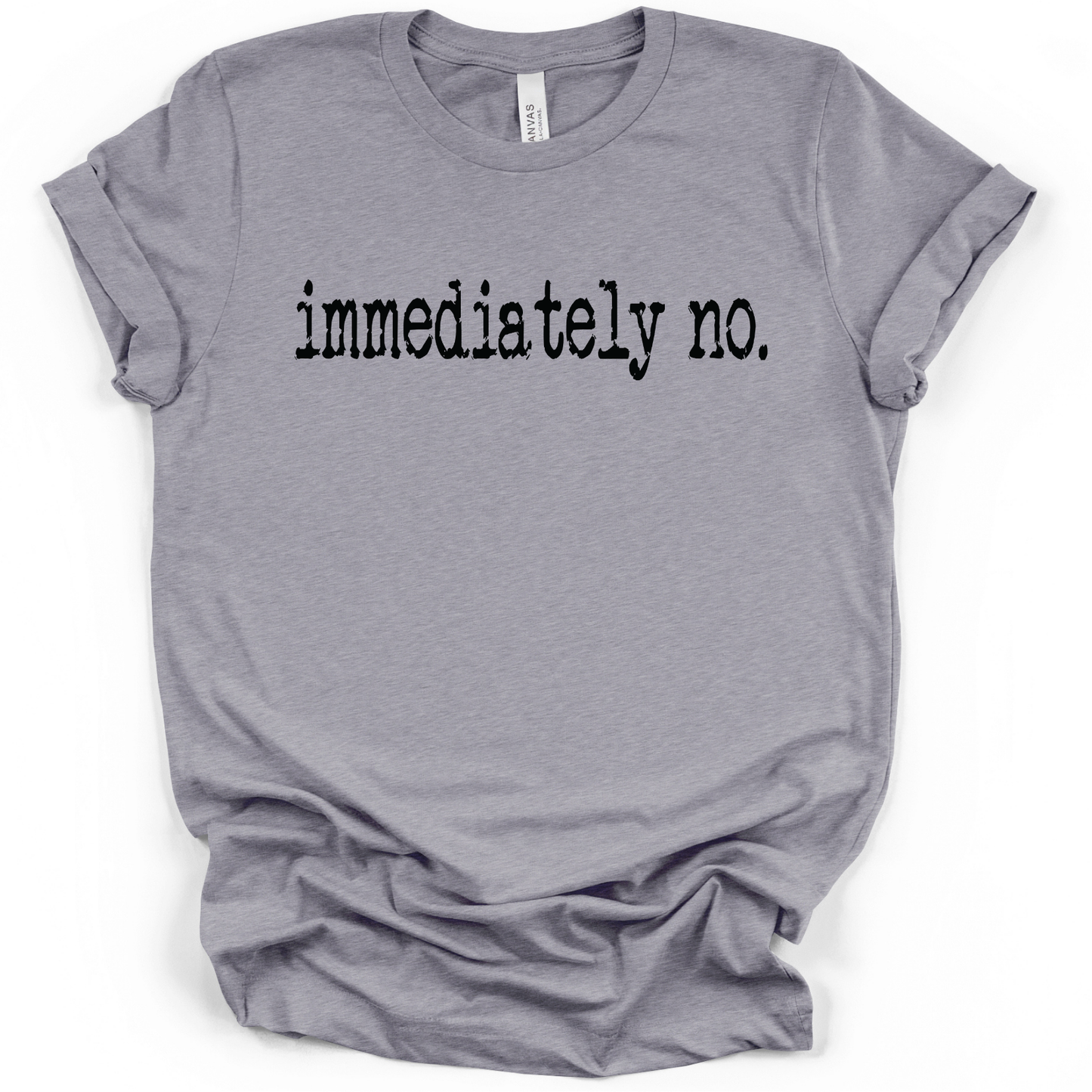 Immediately no Screen Print