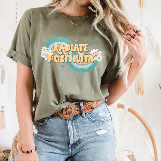 Radiate Positivity Clear Film Screen Print