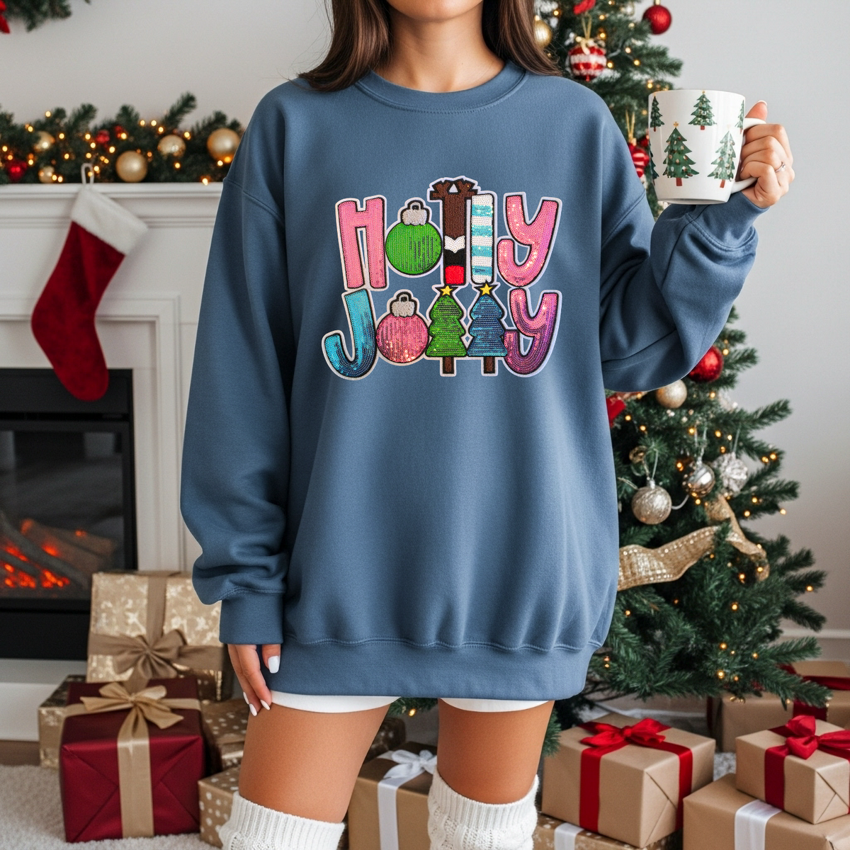 Holly Jolly Sequin Patch