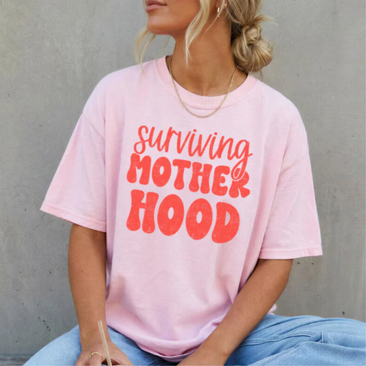 Surviving Motherhood RED INK Screen Print