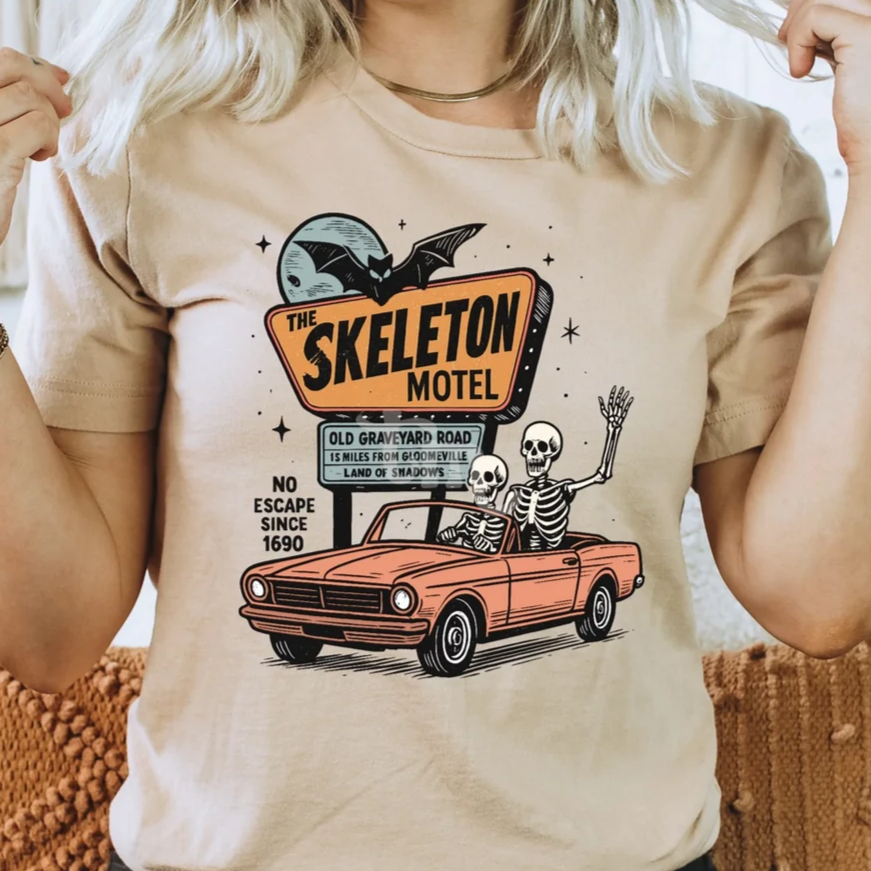 Skeleton Motel Graphic Tee
