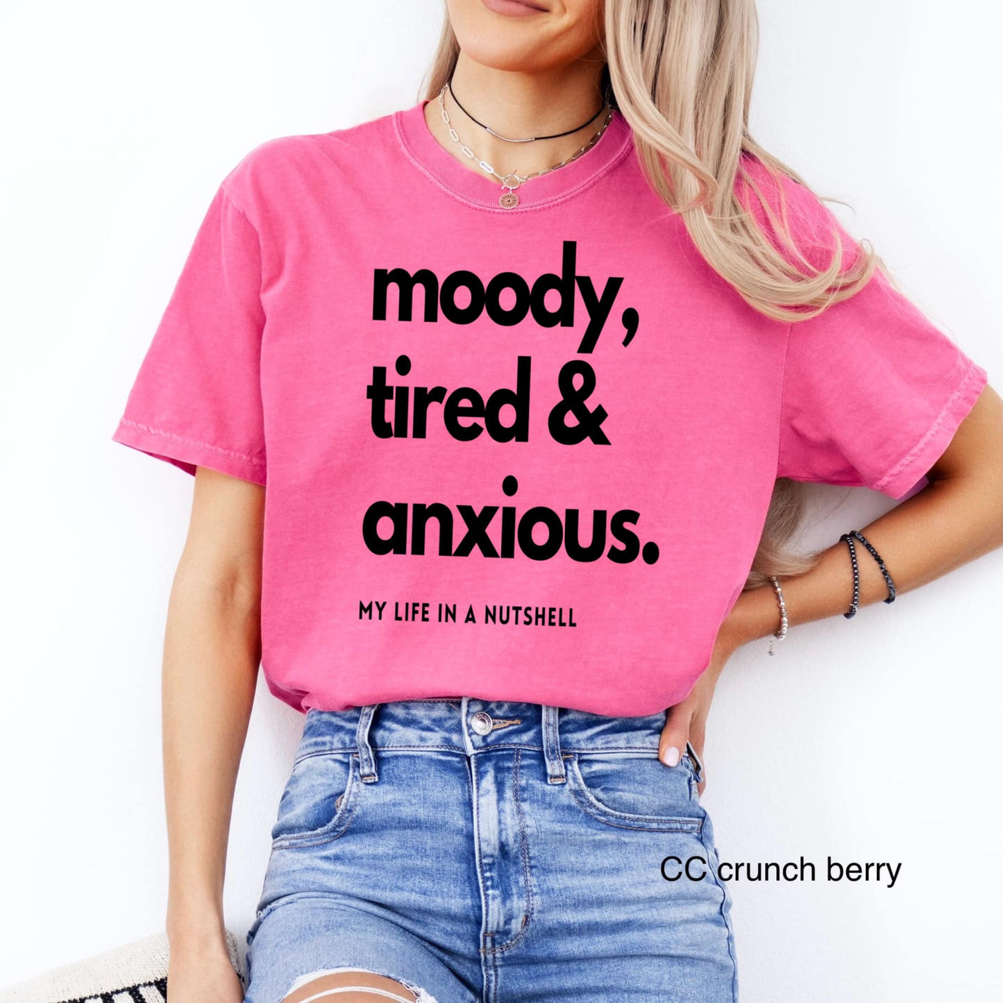 Moody, Tired, and Anxious Screen Print