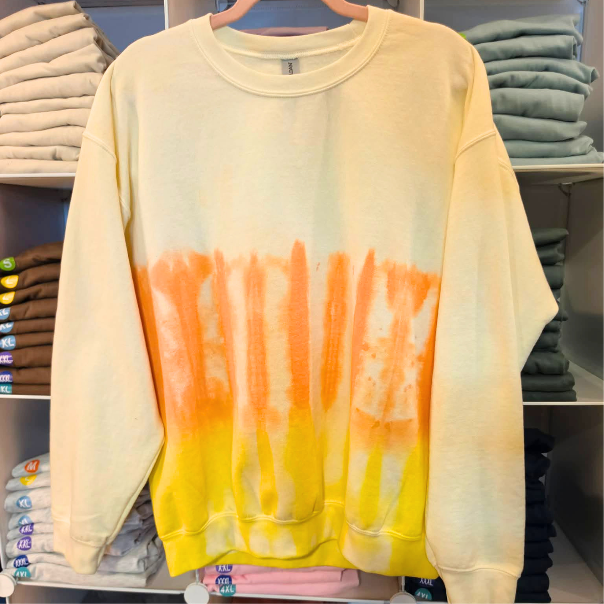 Candy Corn Tie Dye Sweatshirt