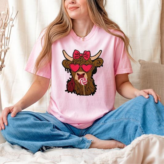 Highland Cow Chenille Patch