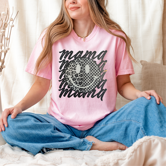 Mama Smiley Clear Film Screen Print