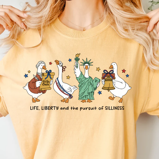 Life, Liberty, and the Pursuit of Silliness Clear Film Screen Print