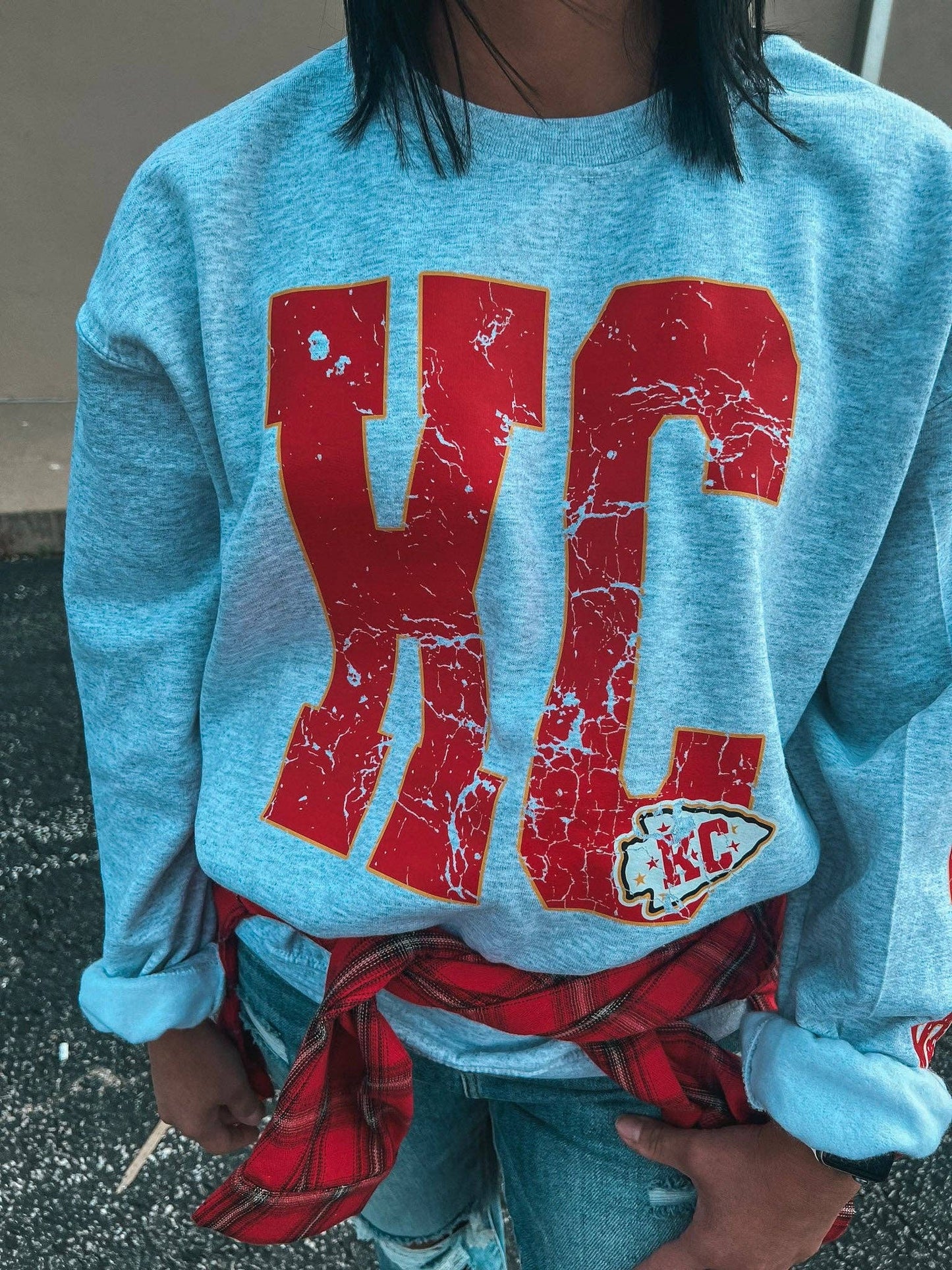 KC CHIEFS SLEEVE SWEATSHIRT