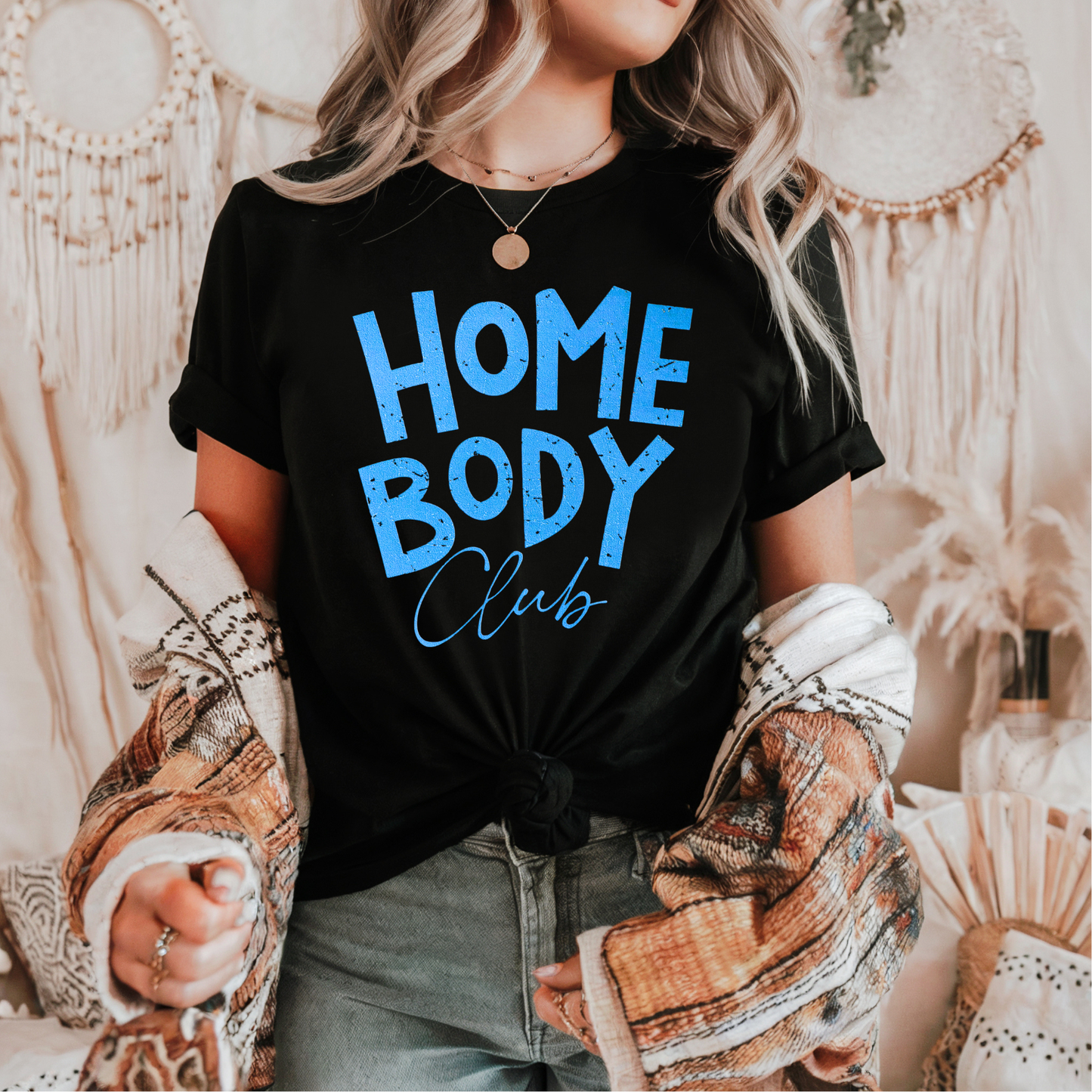Homebody Club BLUE INK Screen Print