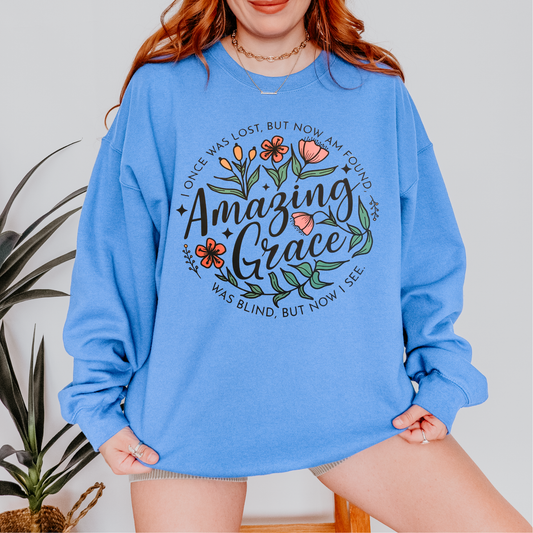 Amazing Grace Flowers DTF Transfer