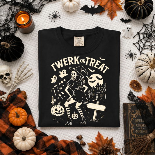 Twerk or Treat OATMEAL INK Screen Print