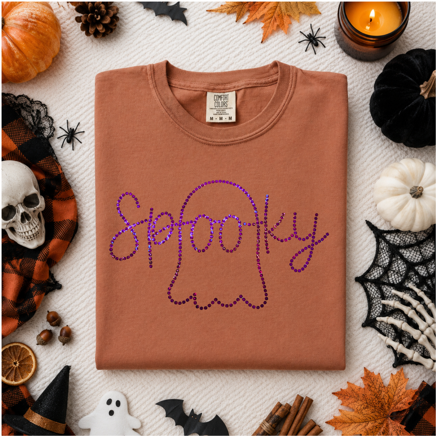 Purple Spooky Spangles Transfer