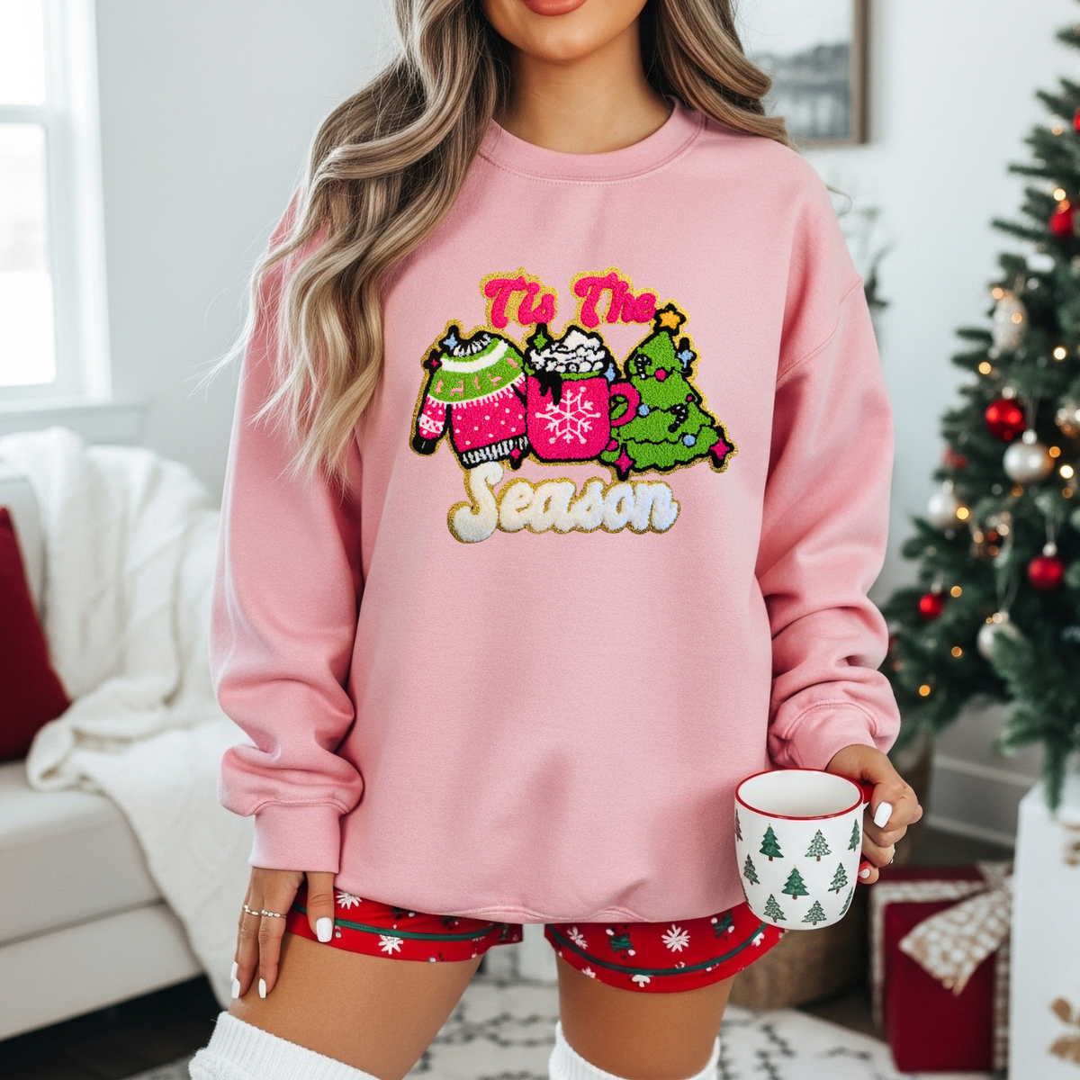 Tis The Season Chenille Patch