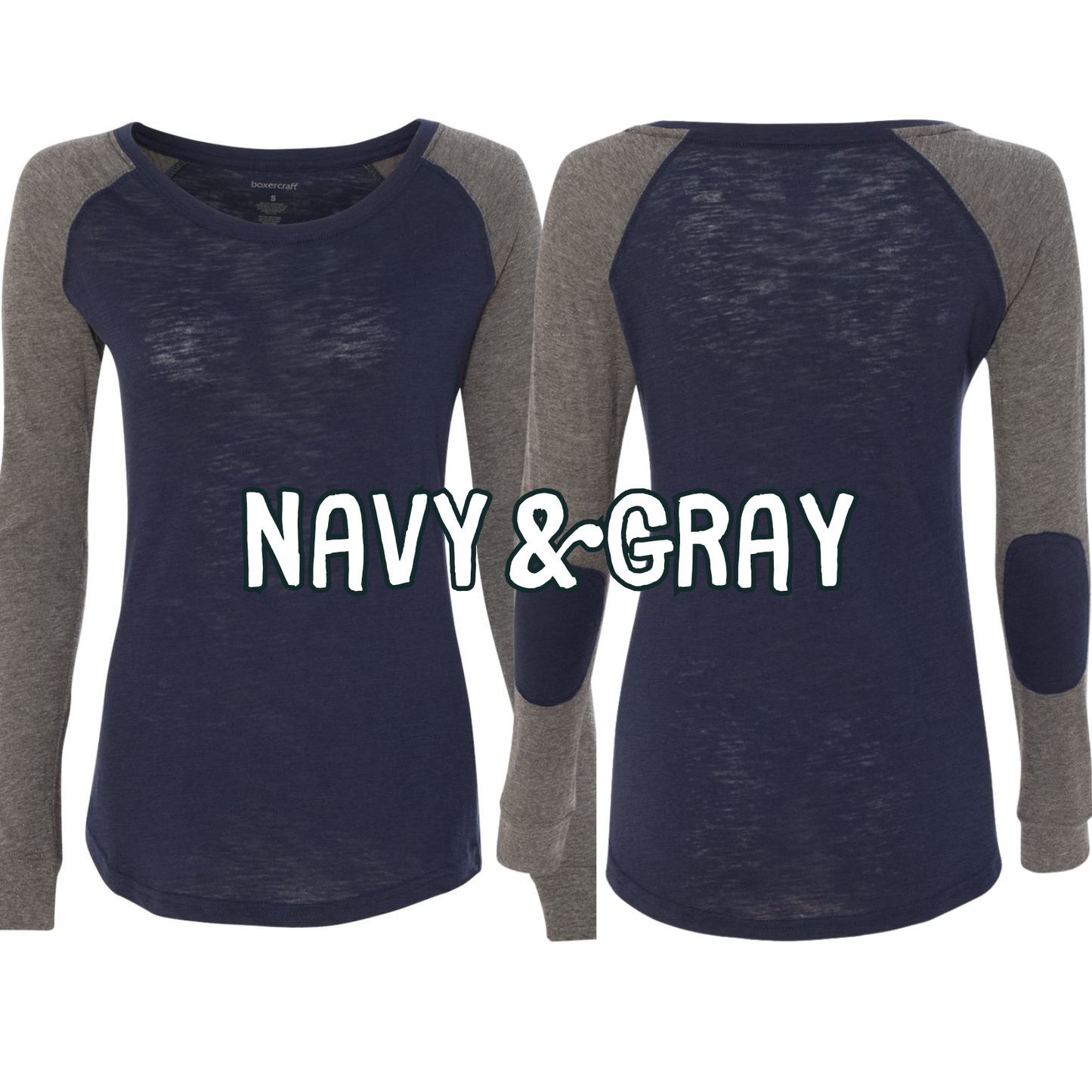 CLEARANCE Boxercraft Elbow Patch Long Sleeve Tee - Pick Your Color