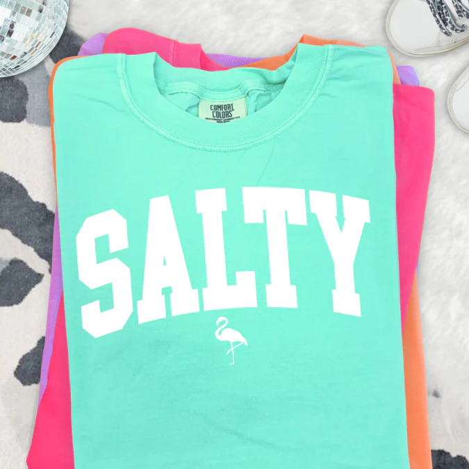 Salty WHITE INK Screen Print