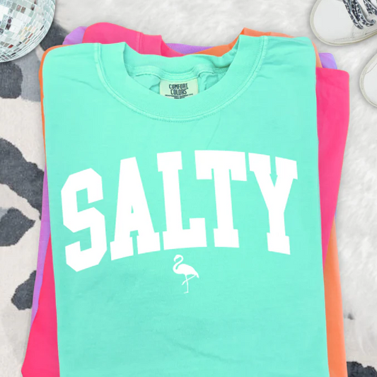 Salty WHITE INK Screen Print