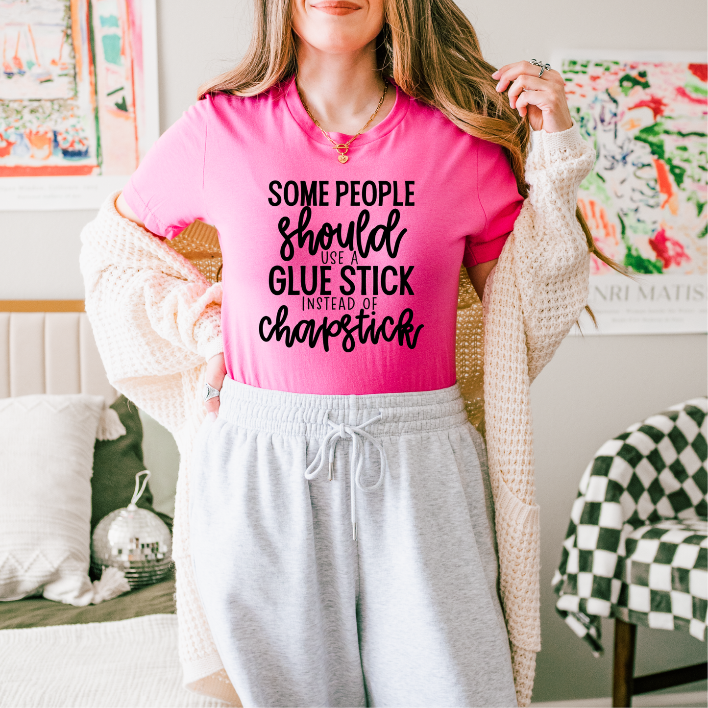 Some People Should use a Glue Stick Screen Print