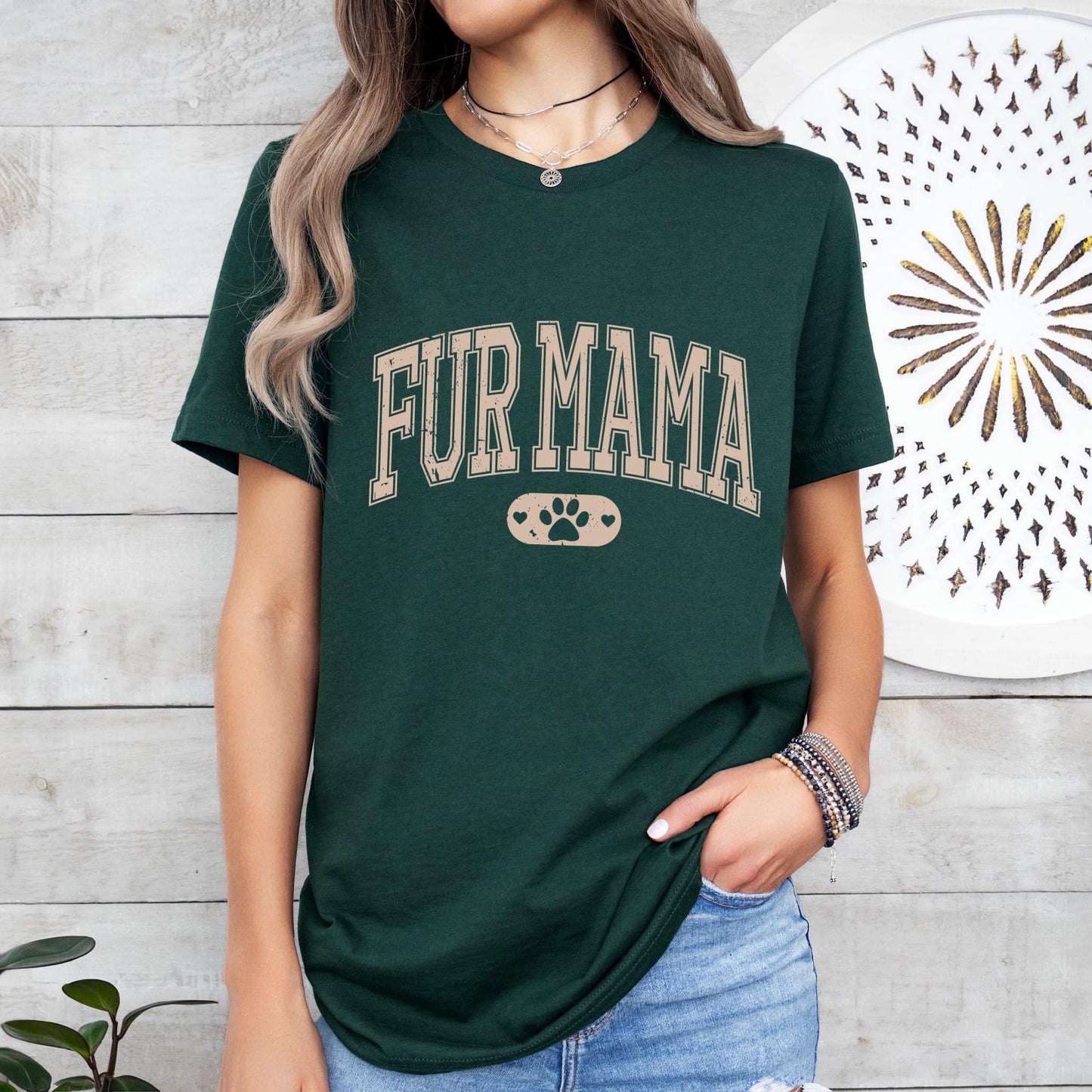 Fur Mama LIGHT BROWN INK Screen Print