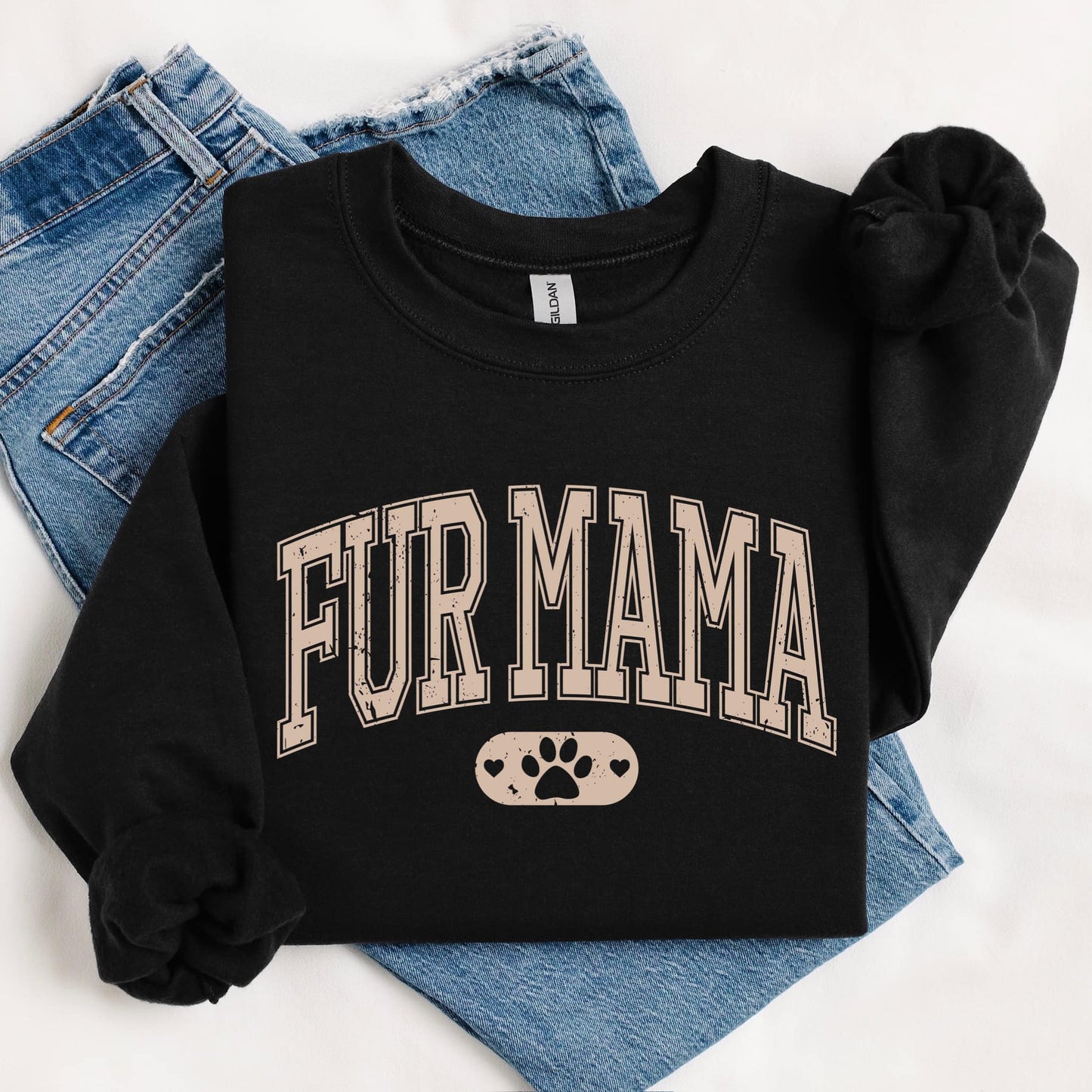 Fur Mama LIGHT BROWN INK Screen Print