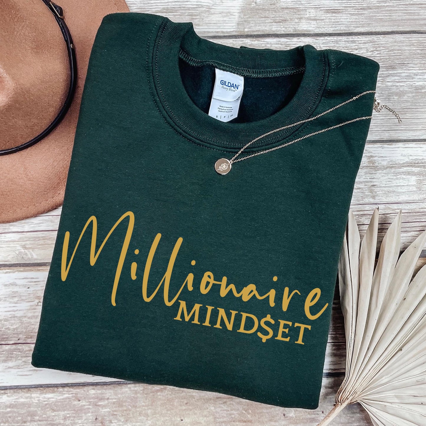 Millionaire Mindset GOLD Metallic Ink Screen Print