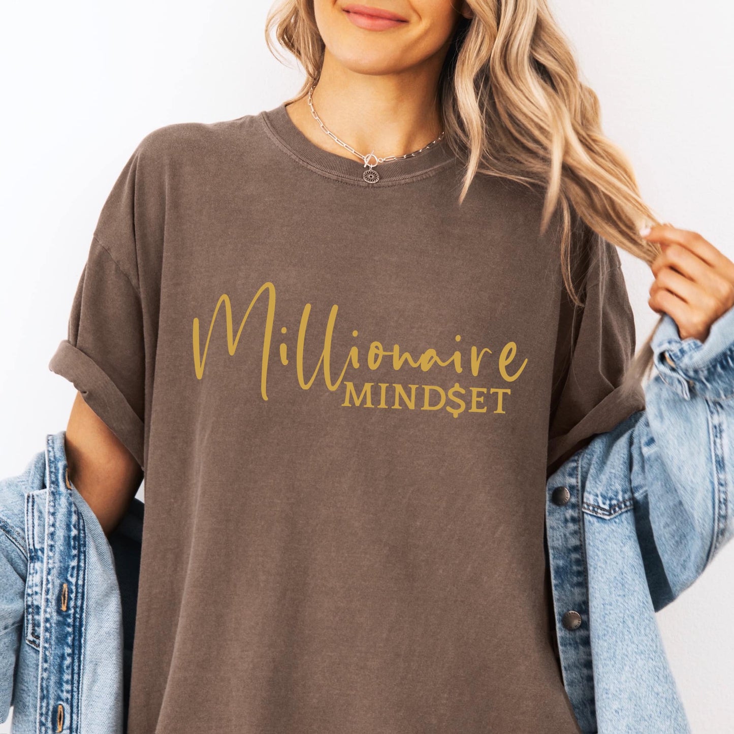 Millionaire Mindset GOLD Metallic Ink Screen Print