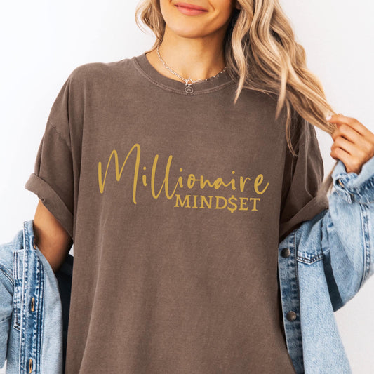 Millionaire Mindset GOLD Metallic Ink Screen Print