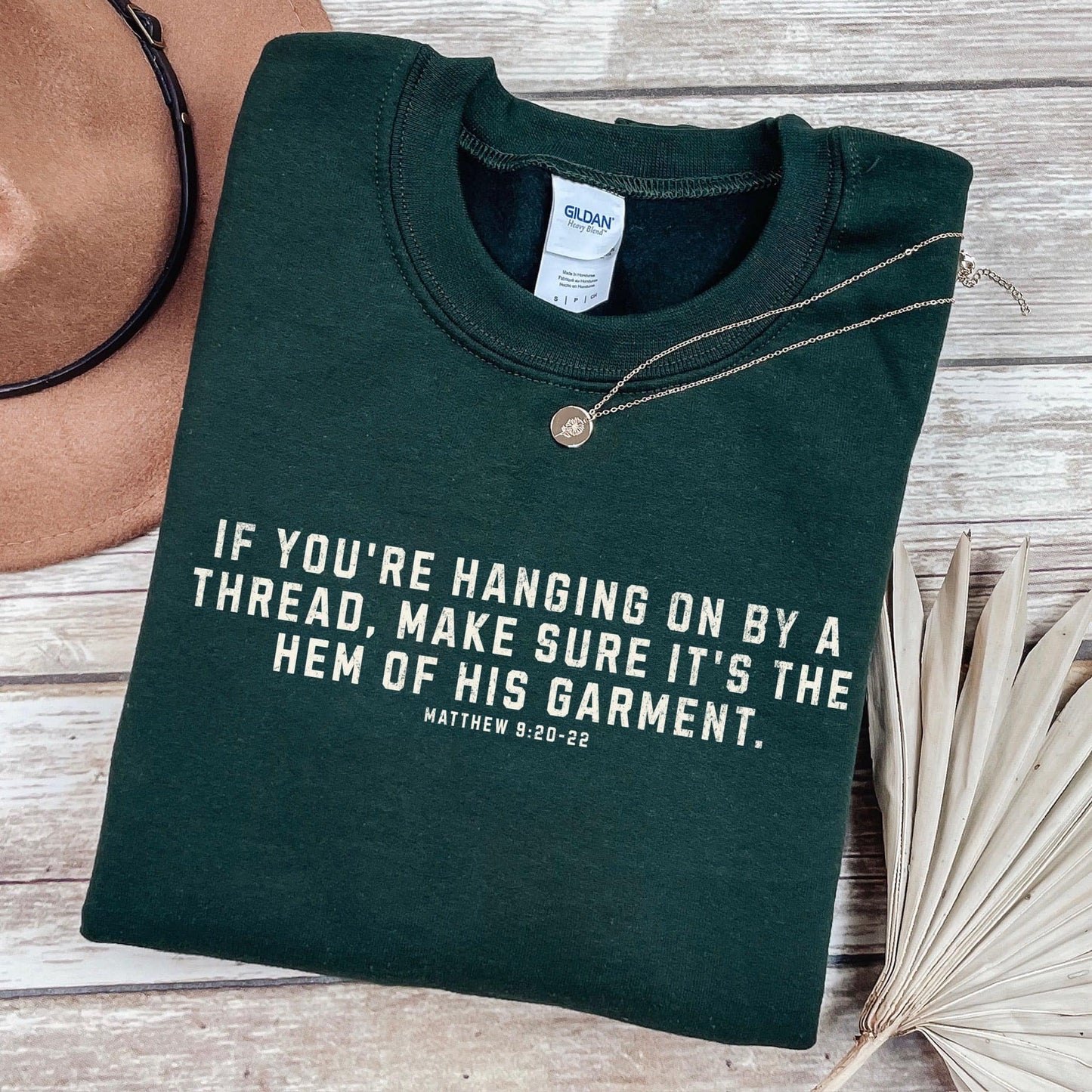 Hanging on by a Thread WHITE INK Screen Print