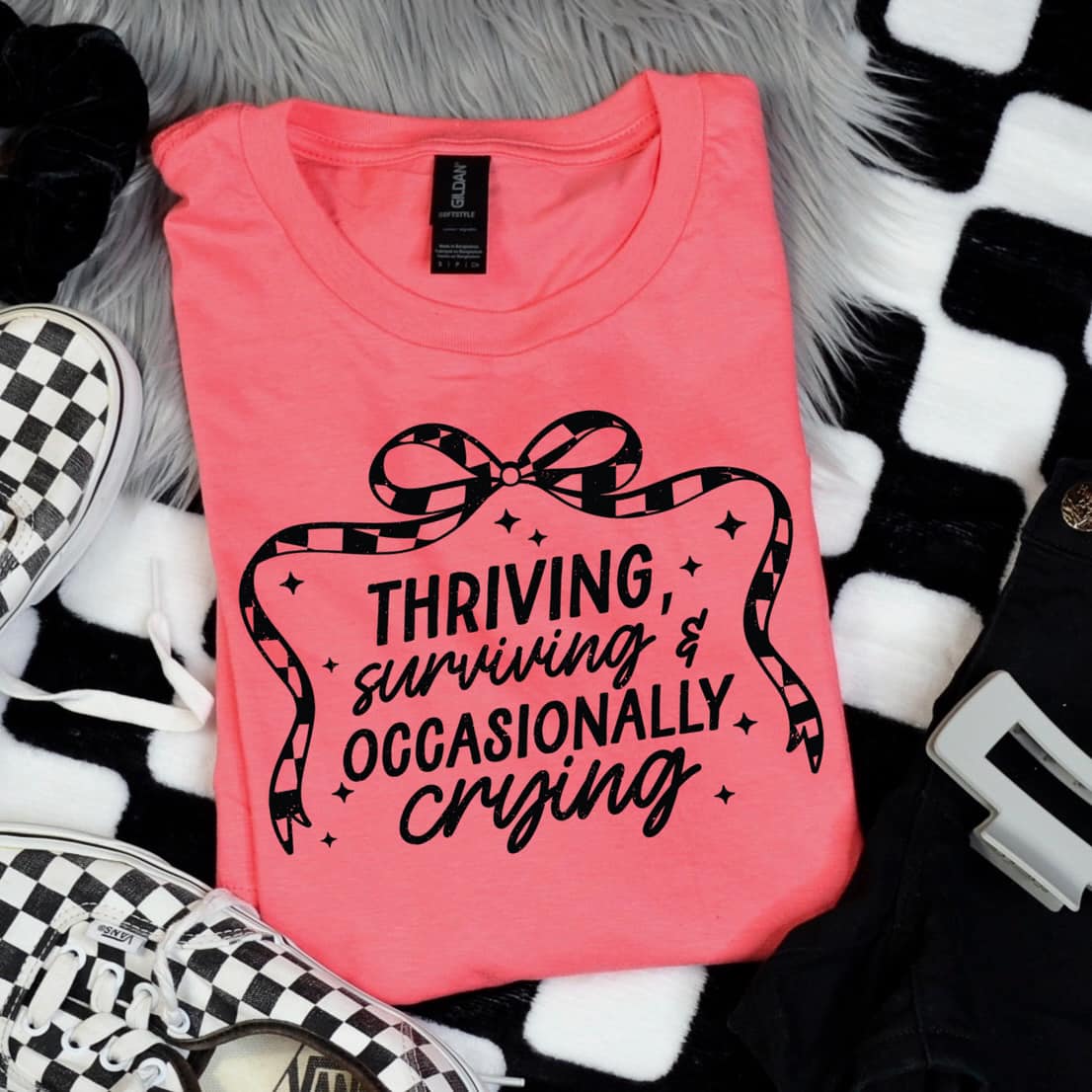 Thriving Surviving & Occasionally Crying Screen Print