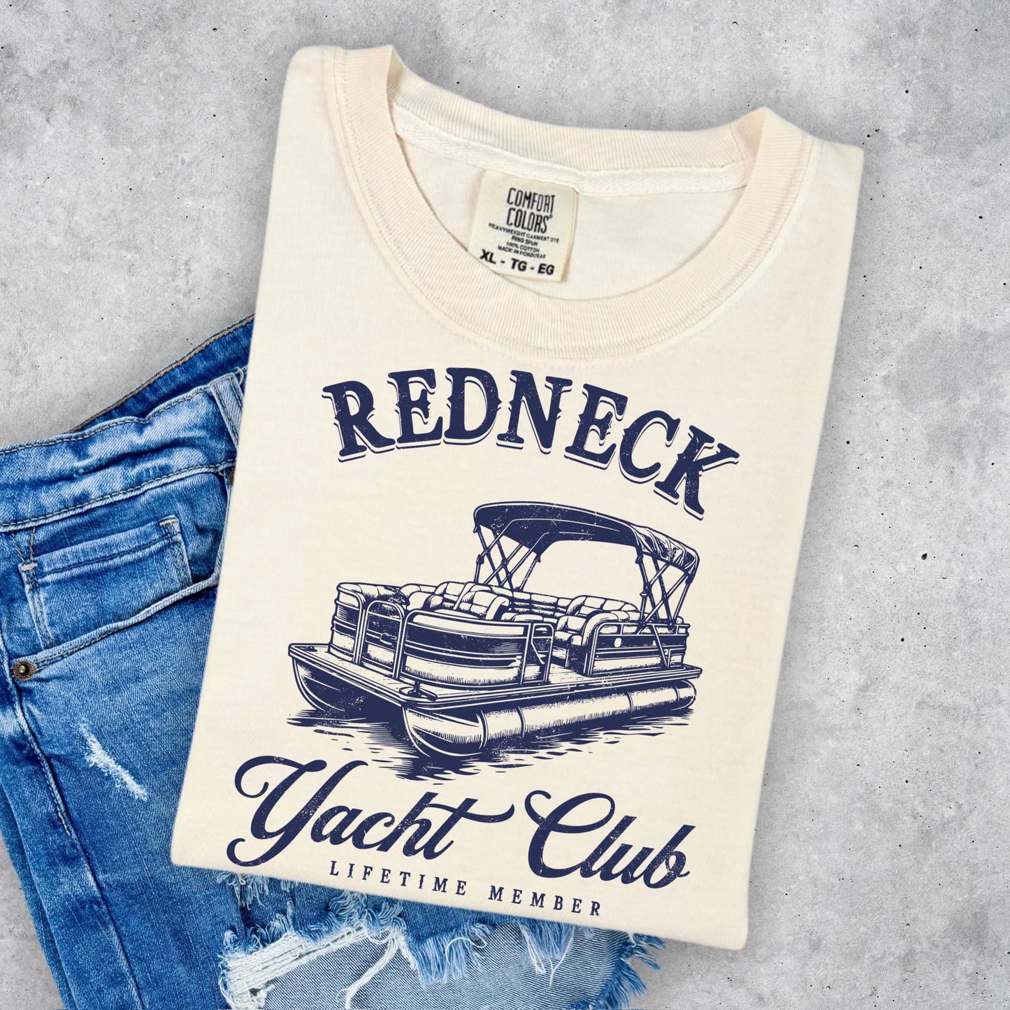 Redneck Yacht Club NAVY INK Screen Print
