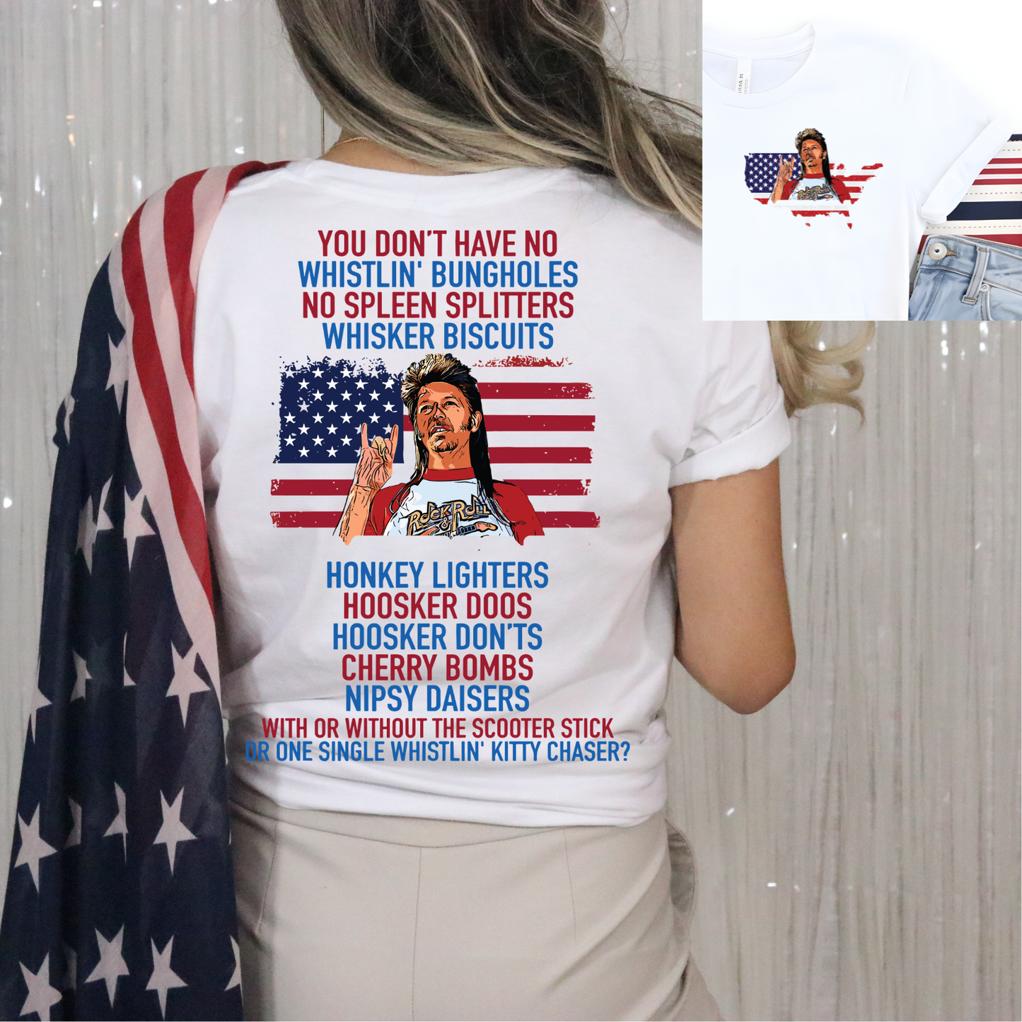 Whistlin' Bungholes DTF Transfer with Pocket Print