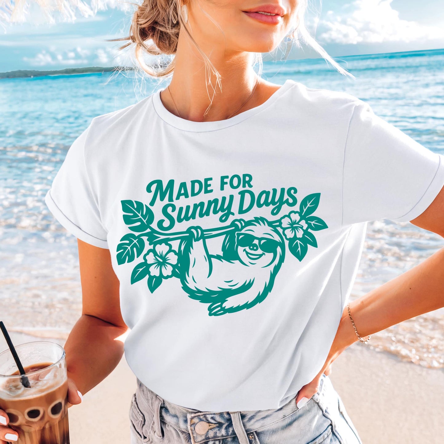 Made for Sunny Days TEAL INK Screen Print