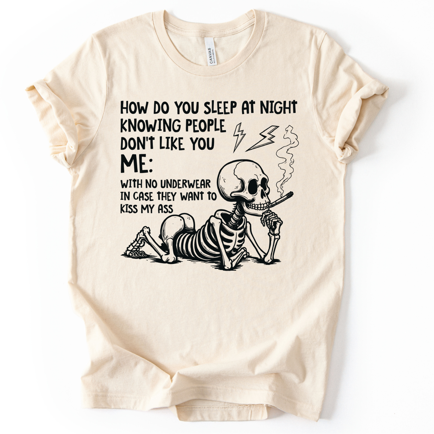 How Do You Sleep at Night Screen Print