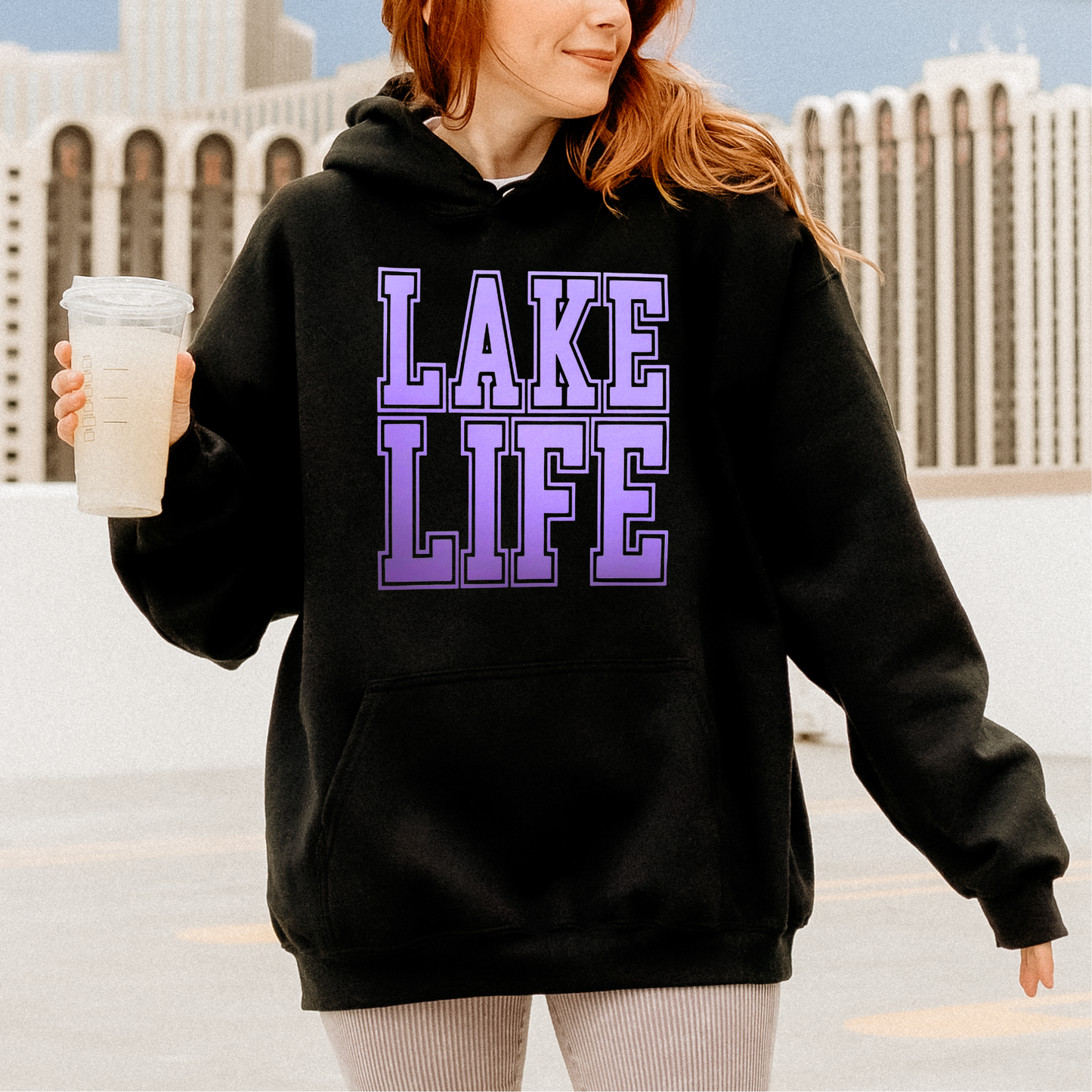 Lake Life PURPLE INK Screen Print