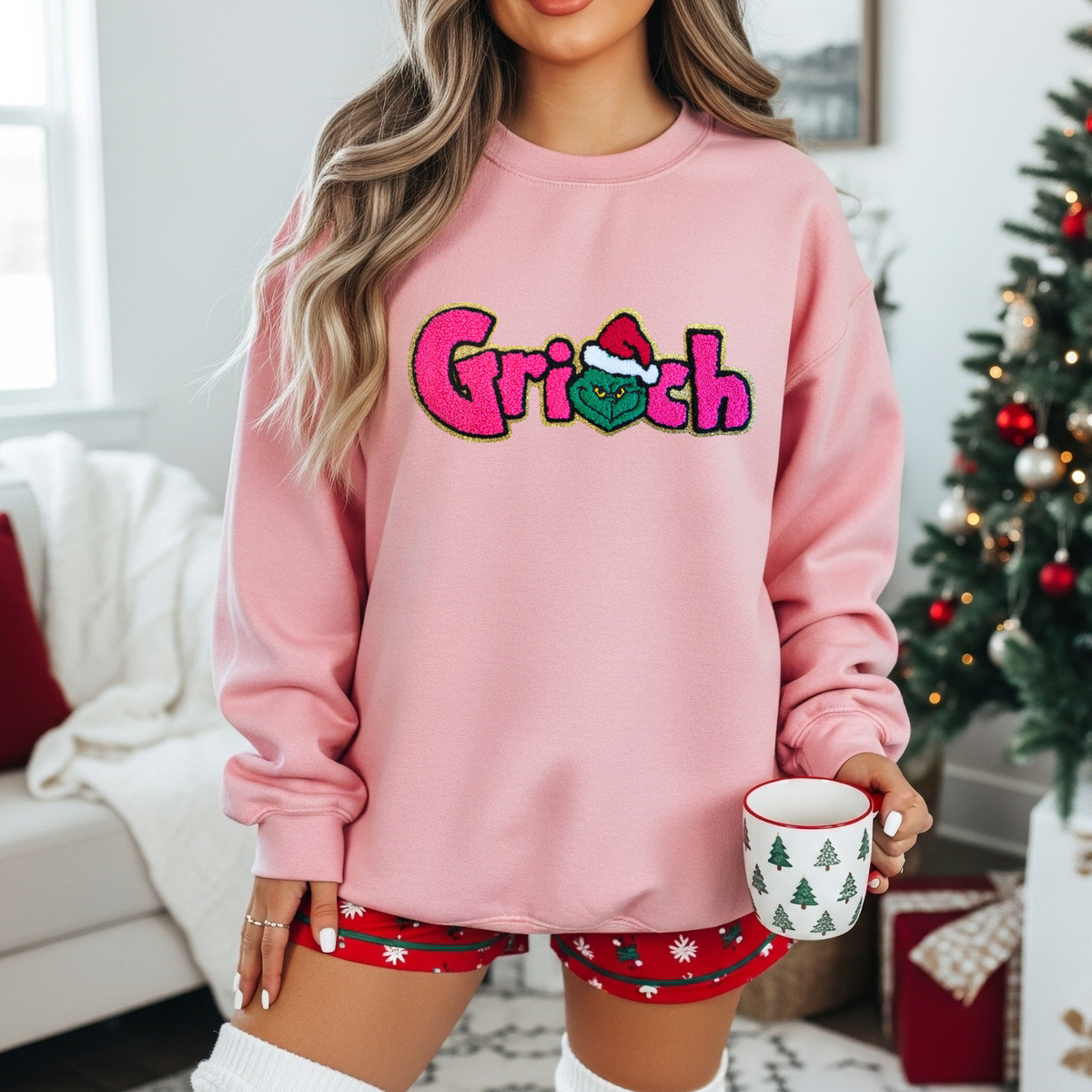 Bright Pink G-Man Chenille Patch