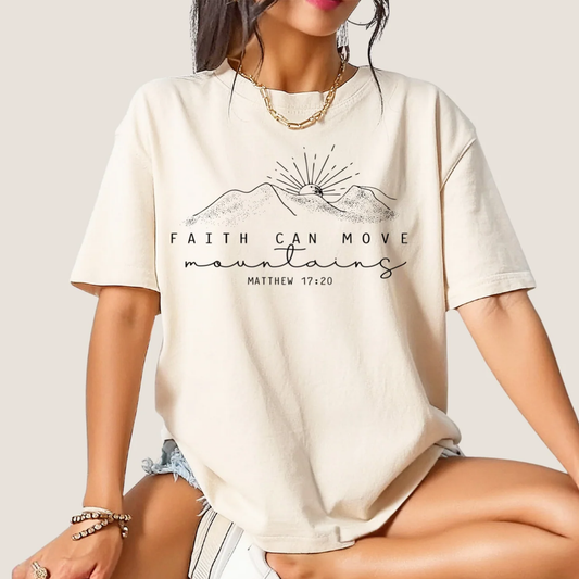 Faith Can Move Mountains Screen Print