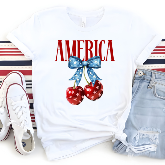 America Cherries DTF Transfer