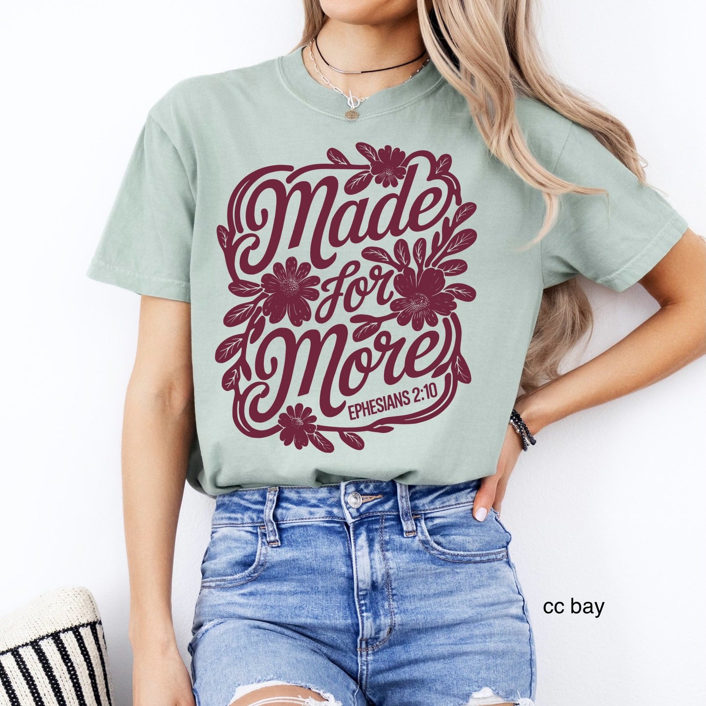 Made for More MAROON INK Screen Print