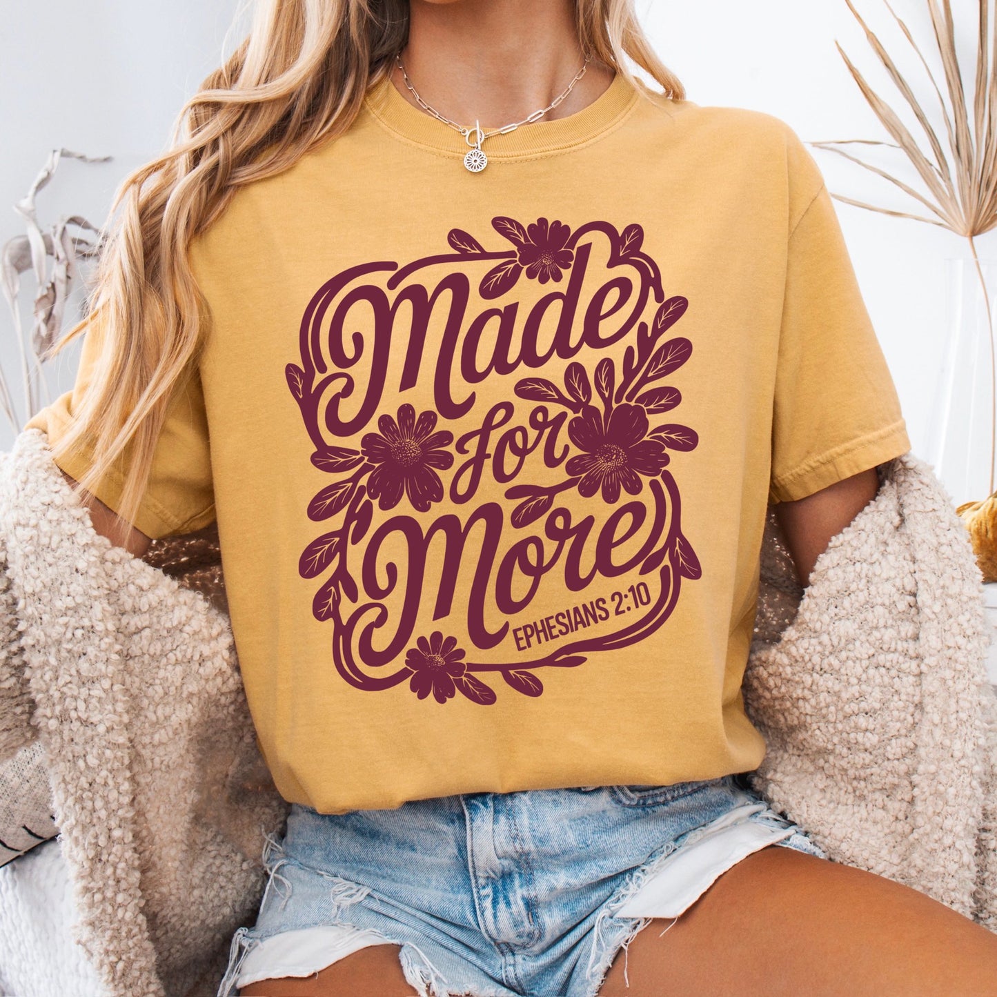 Made for More MAROON INK Screen Print