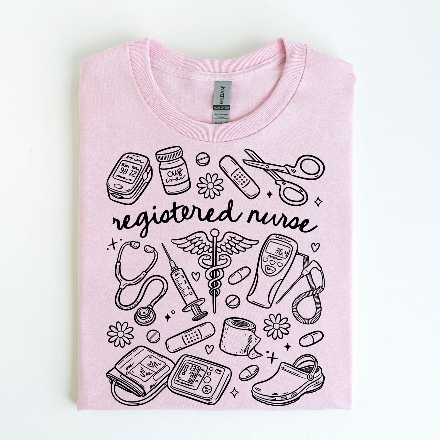 Registered Nurse Doodle Screen Print
