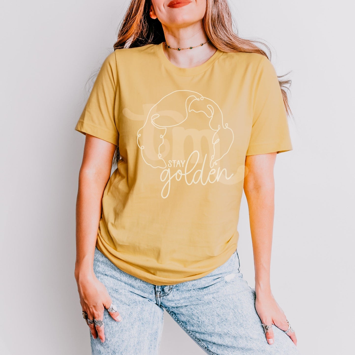 Stay Golden OATMEAL INK Screen Print