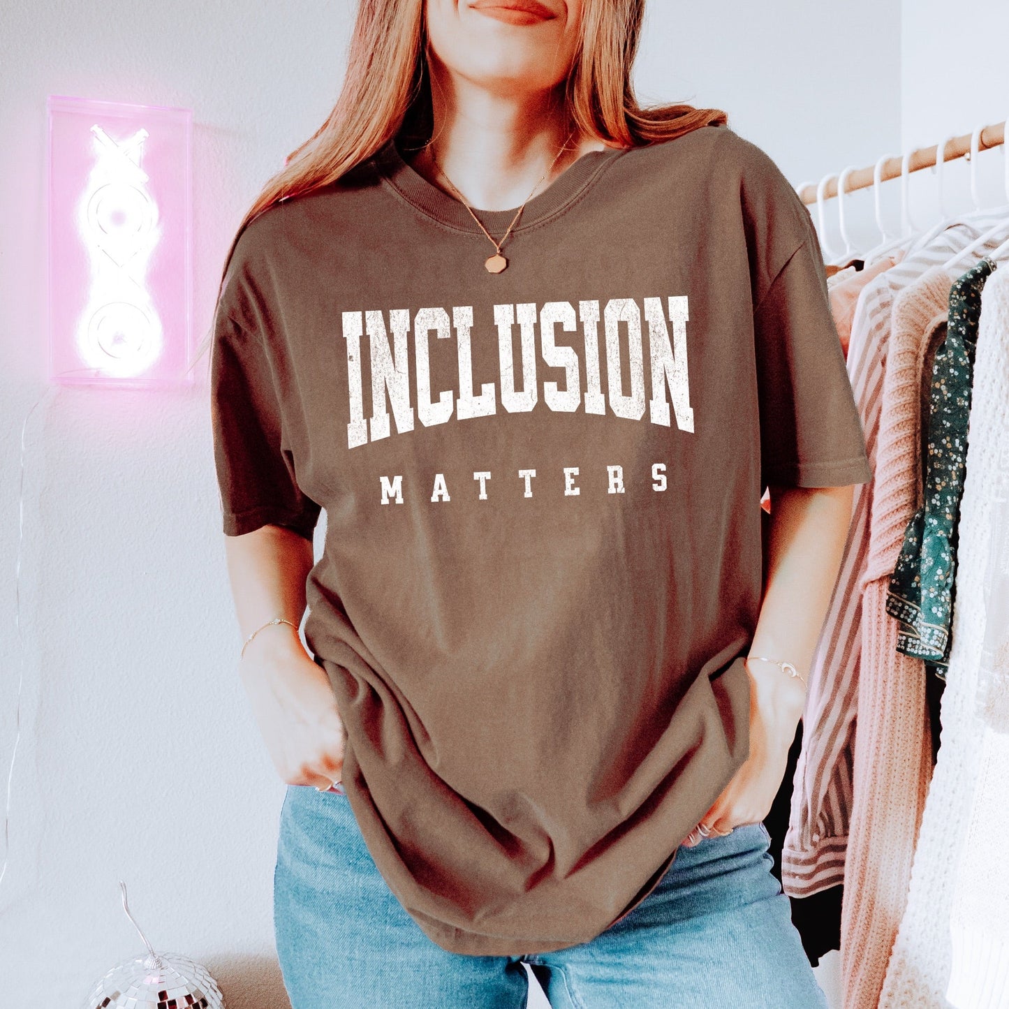 Inclusion Matters WHITE INK Screen Print