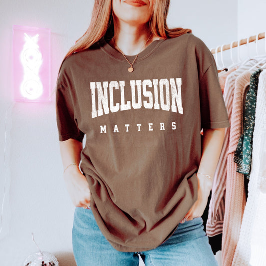 Inclusion Matters WHITE INK Screen Print