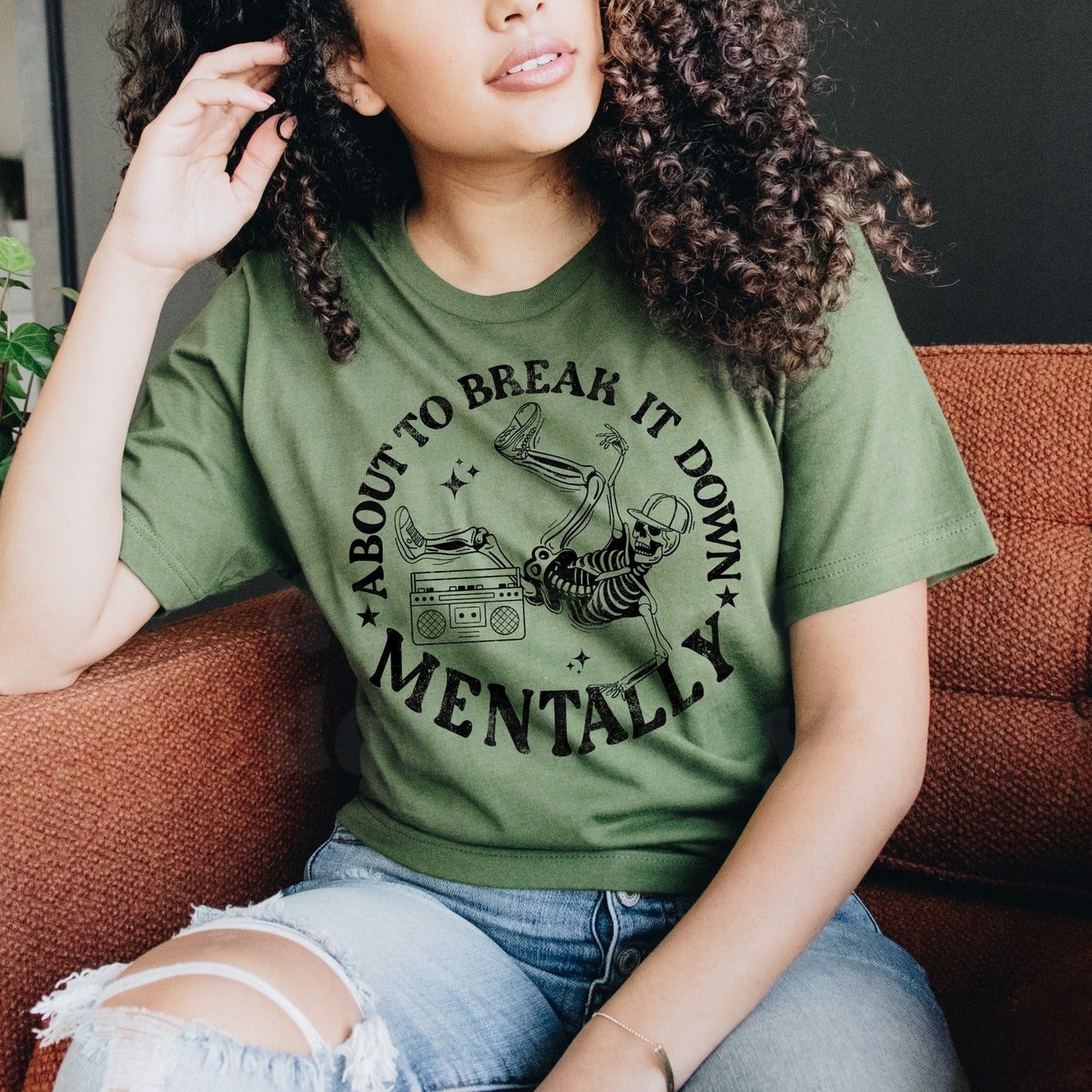 About to Break it Down Mentally Screen Print