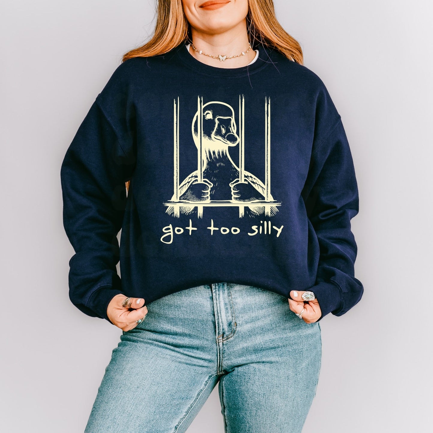 Got Too Silly LIGHT YELLOW INK Screen Print