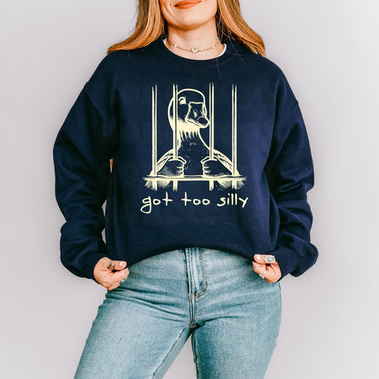 Got Too Silly LIGHT YELLOW INK Screen Print