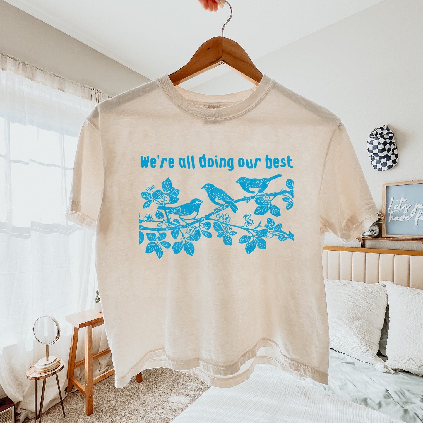 We're All Doing Our Best BLUE INK Screen Print