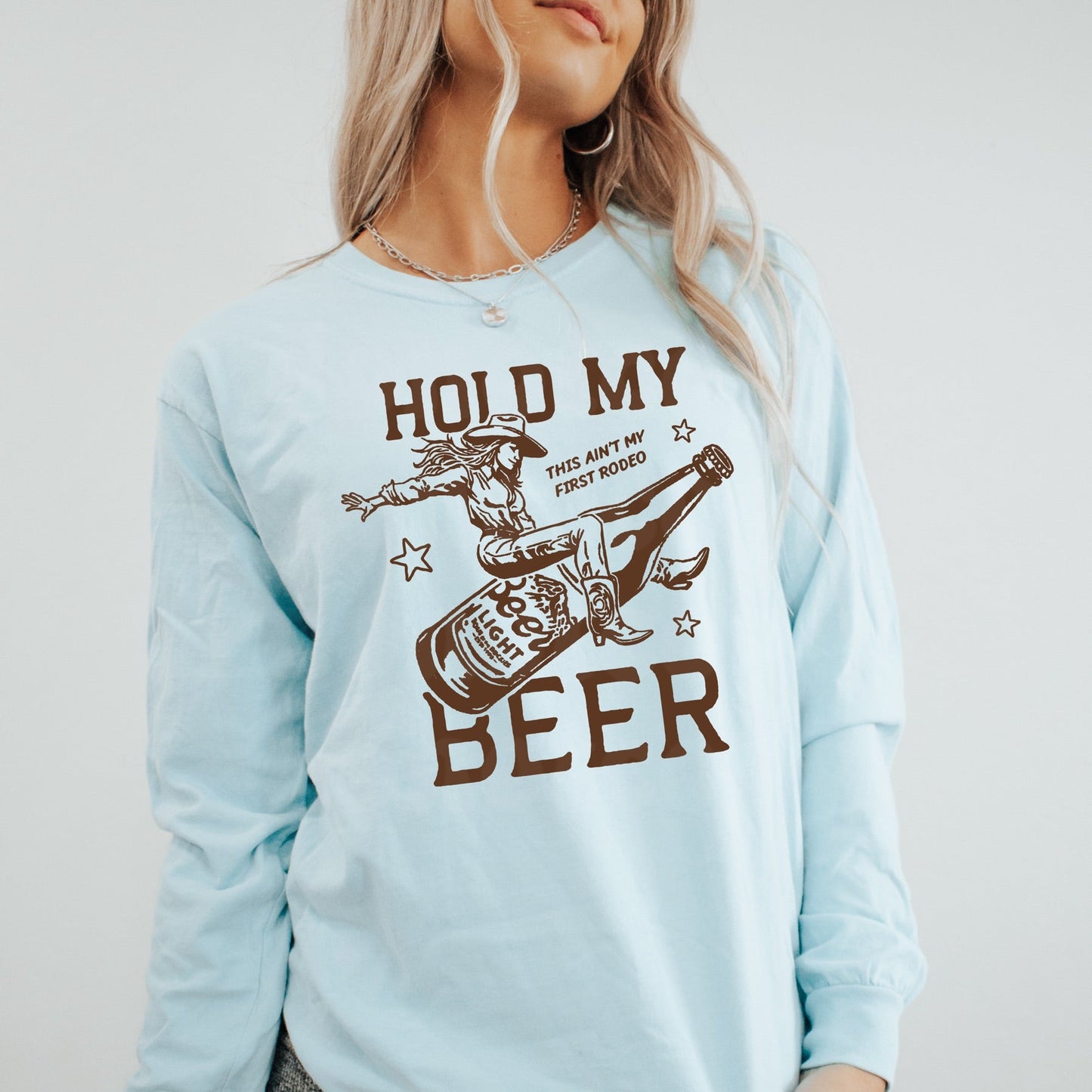 Hold My Beer BROWN INK Screen Print